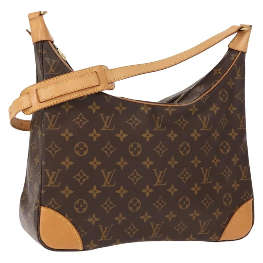 LOUIS VUITTON Monogram Boulogne 35 Shoulder Bag M51260 Auth France: LOUIS VUITTON Monogram Boulogne 35 Shoulder Bag M51260 Auth France This authentic Louis Vuitton Monogram Boulogne 35 Shoulder Bag (M51260) showcases the brand's signature monogram canvas in a versatil