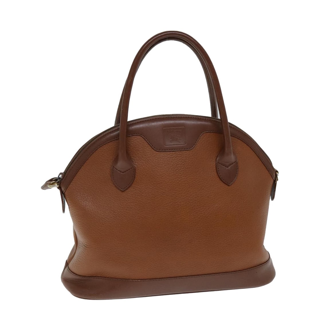 Burberrys brown leather women s hand bag Italy: Burberrys brown leather women s hand bag Italy This Burberrys handbag is crafted from brown leather and designed for women. It features a structured silhouette with approximate dimensions of 11.8 inch