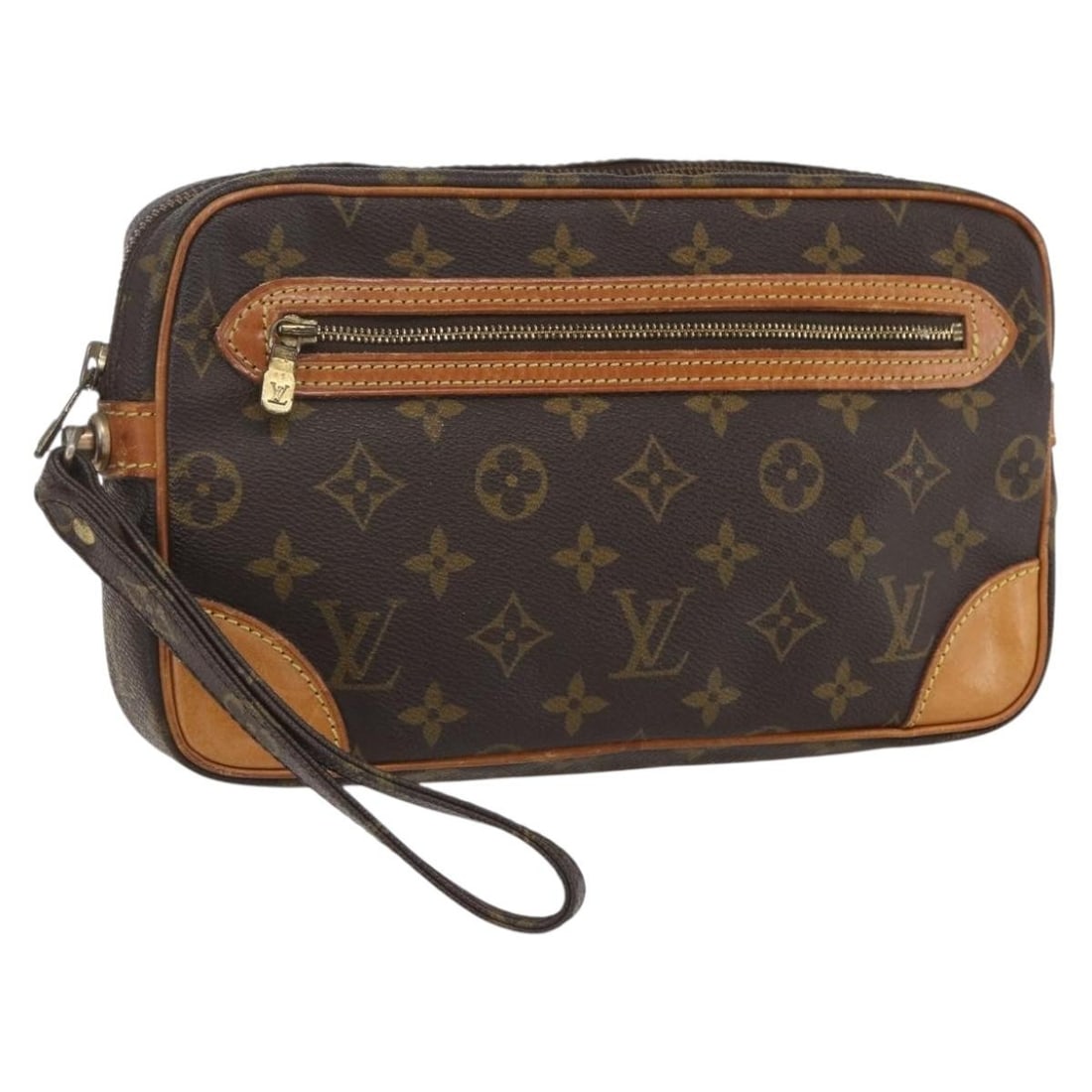 LOUIS VUITTON Monogram Marly Dragonne GM Clutch Bag M51825 Auth (1 of 18)