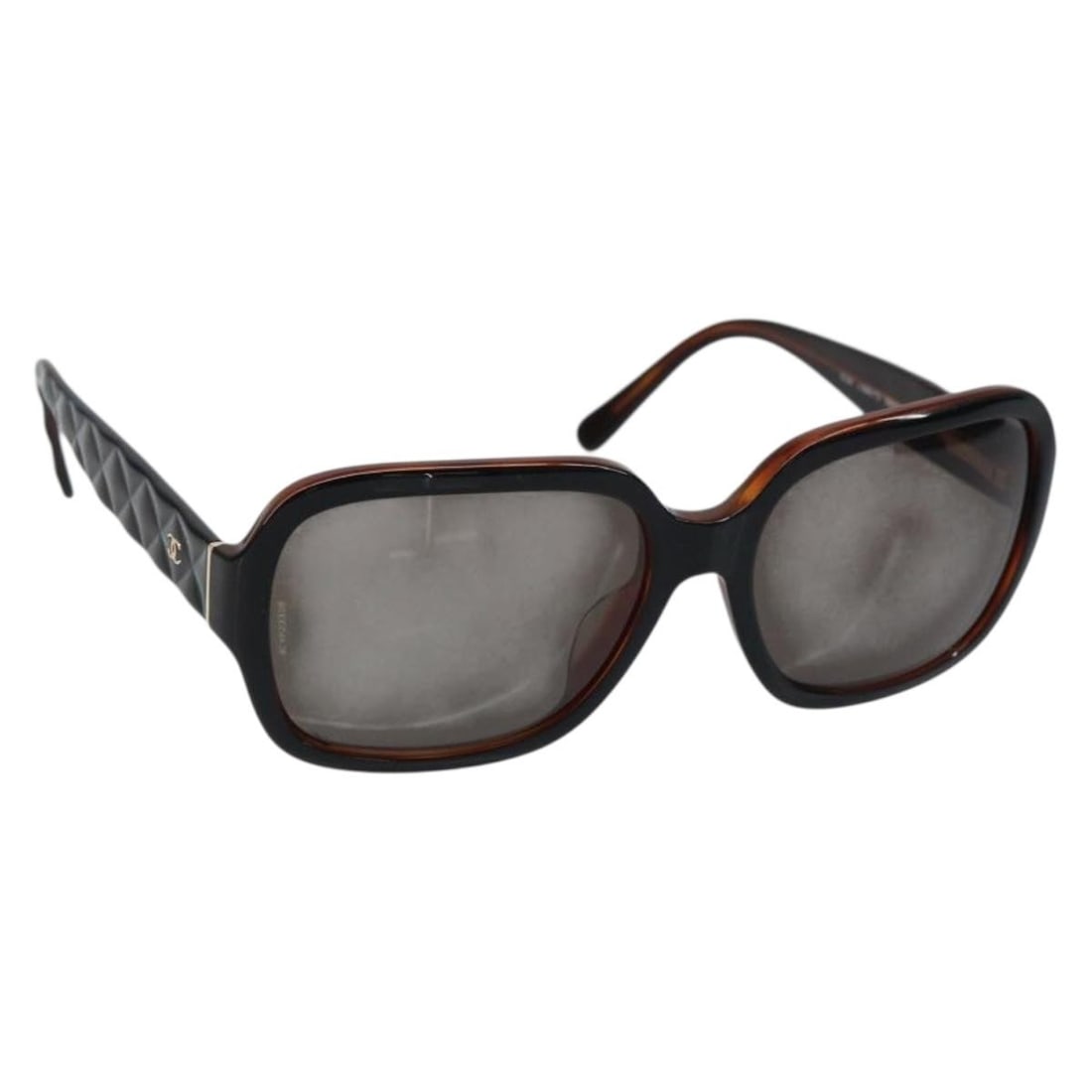 CHANEL Coco Silver Plastic Sunglasses with Case Authentic (1 of 11)