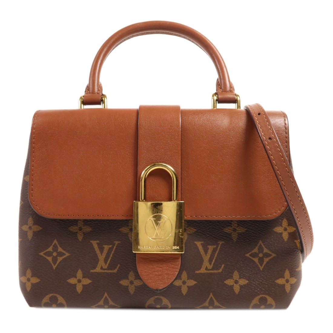 Louis Vuitton Locky BB brown monogram 2 way shoulder bag: Louis Vuitton Locky BB brown monogram 2 way shoulder bag This Louis Vuitton Locky BB 2-way shoulder bag is crafted from brown PVC coated canvas and features gold-tone hardware. Designed for versatilit