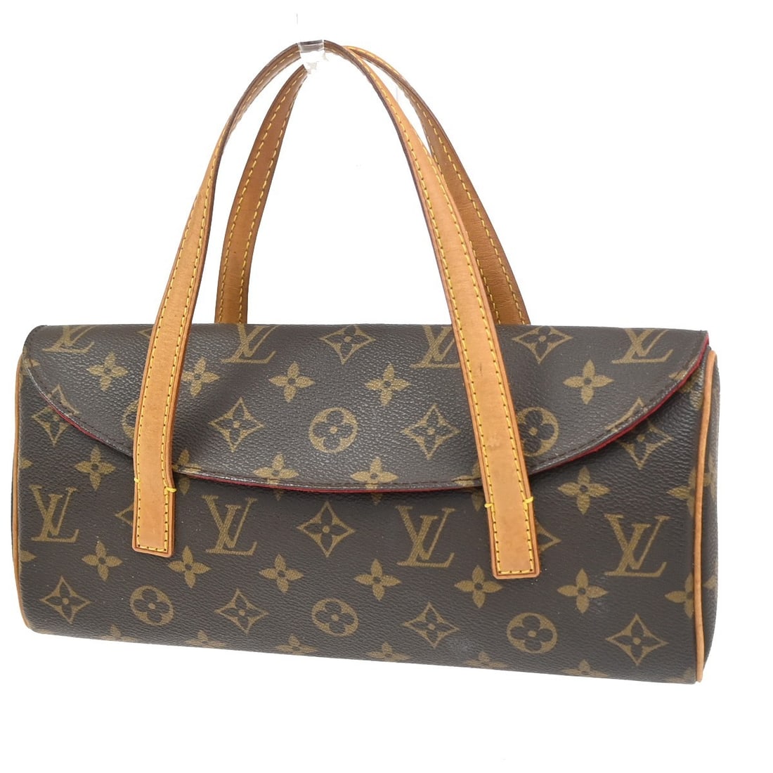 Louis Vuitton Sonatine Brown Monogram Canvas Handbag: Louis Vuitton Sonatine Brown Monogram Canvas Handbag This Louis Vuitton Sonatine handbag features the iconic monogram canvas in brown, crafted for a feminine silhouette. Made in France, it shows visib
