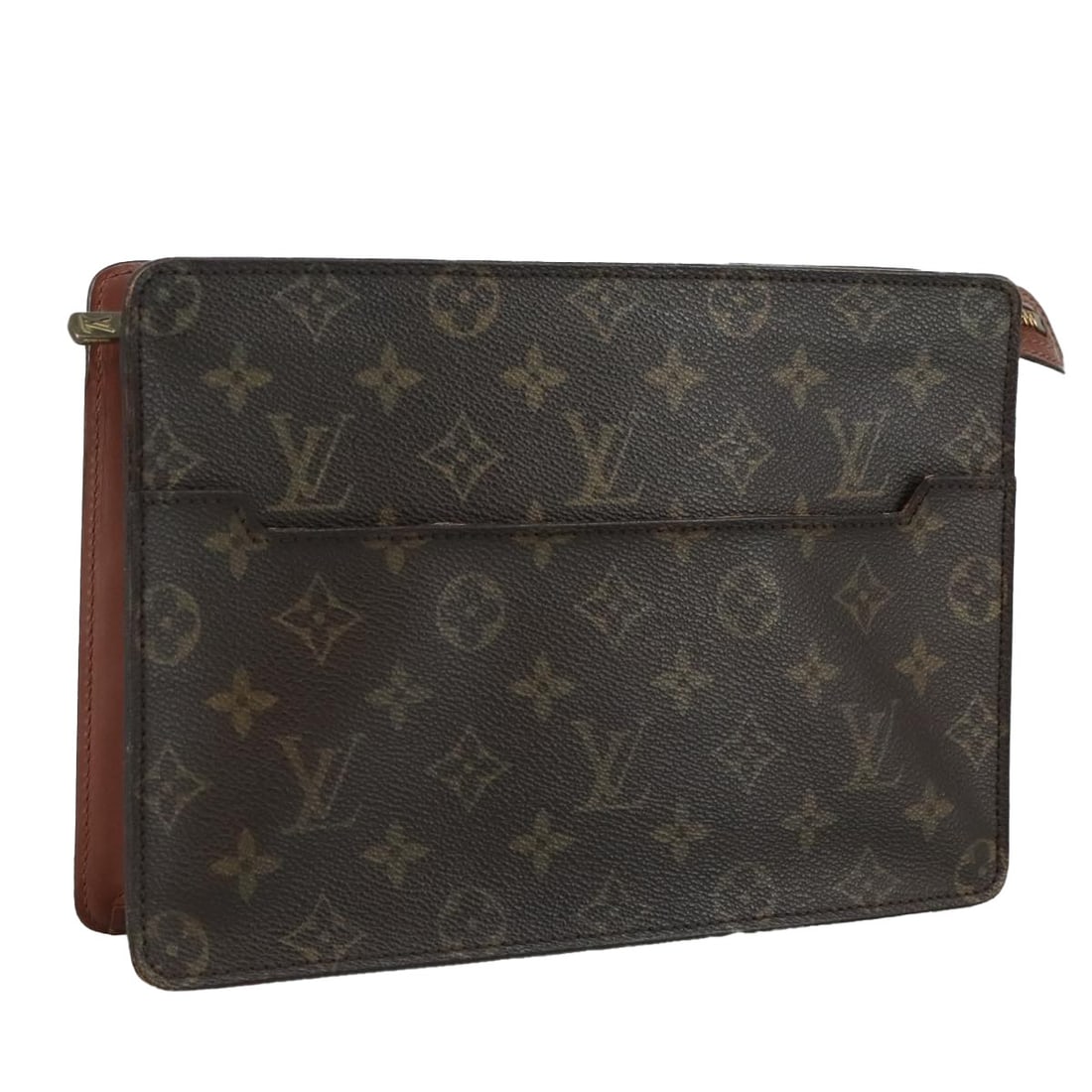 Louis Vuitton Monogram Canvas Pochette Homme Clutch Bag M51795: Louis Vuitton Monogram Canvas Pochette Homme Clutch Bag M51795 This Louis Vuitton Monogram Pochette Homme clutch bag is crafted from signature Monogram canvas and features a classic rectangular silhou