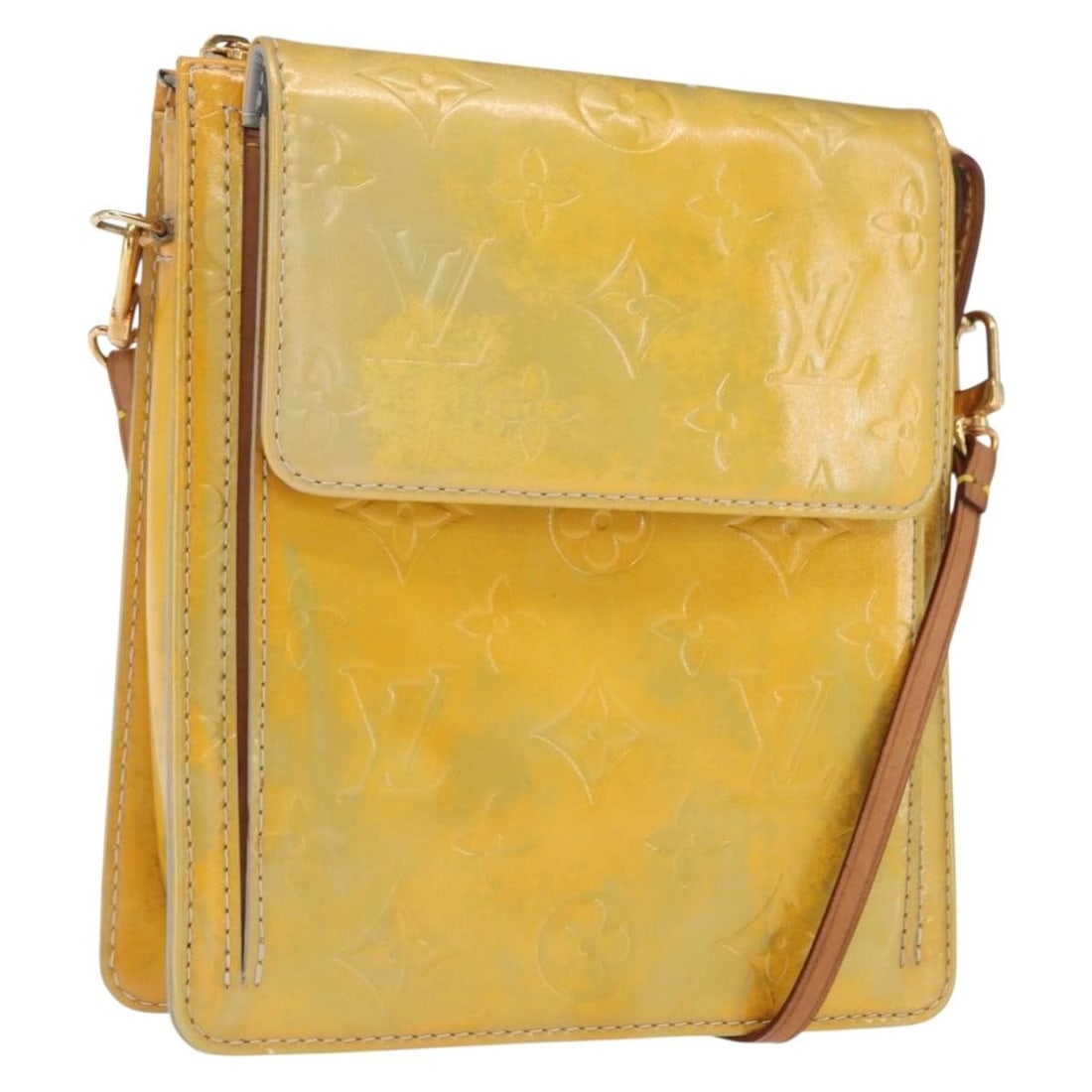 Louis Vuitton Gris Patent Leather Motto Accessory Pouch M91030 (1 of 18)
