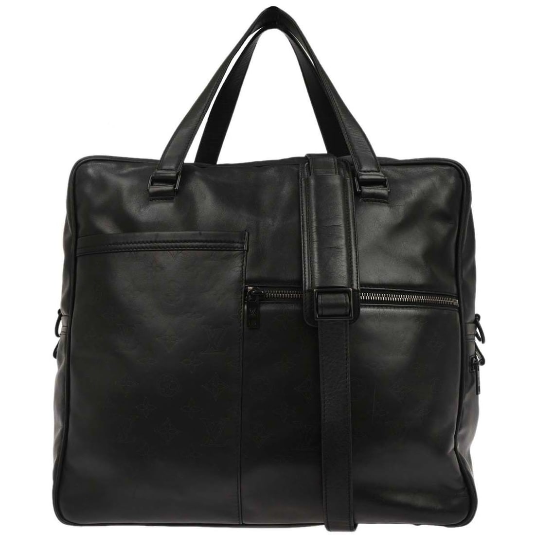 Louis Vuitton Upton Monogram Diffille Black Large Two-Way Handbag M92400: Louis Vuitton Upton Monogram Diffille Black Large Two-Way Handbag M92400 This Louis Vuitton Upton 2-way handbag features the distinctive black Monogram Diffille leather with logo accents. Designed wit