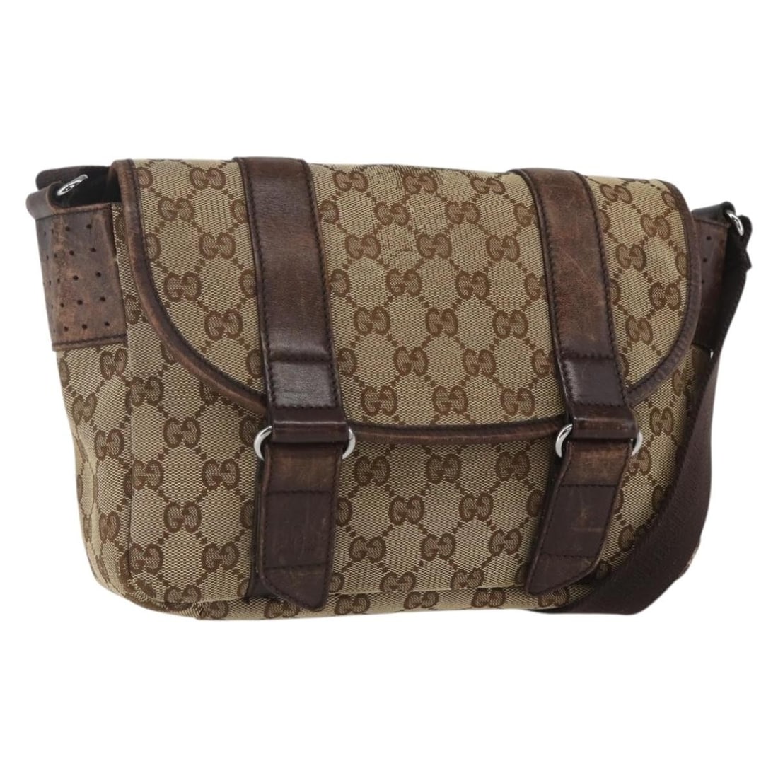 Gucci Sherry Line GG Canvas Shoulder Bag 145858: Gucci Sherry Line GG Canvas Shoulder Bag 145858 This is a GUCCI GG Canvas Web Sherry Line shoulder bag in red, silver, and beige. Crafted in Italy, it features the iconic GG canvas exterior and an adj
