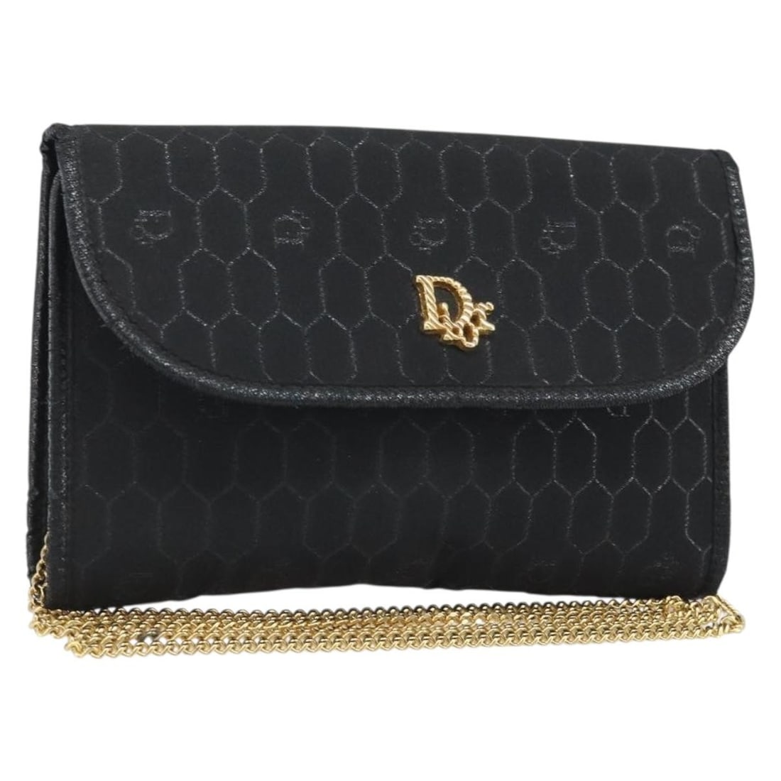 Honeycomb Canvas Beige and Gold Chain Shoulder Bag by Christian Dior: Honeycomb Canvas Beige and Gold Chain Shoulder Bag by Christian Dior This Christian Dior shoulder bag features the signature honeycomb canvas in a beige and gold color palette. Designed for women, the
