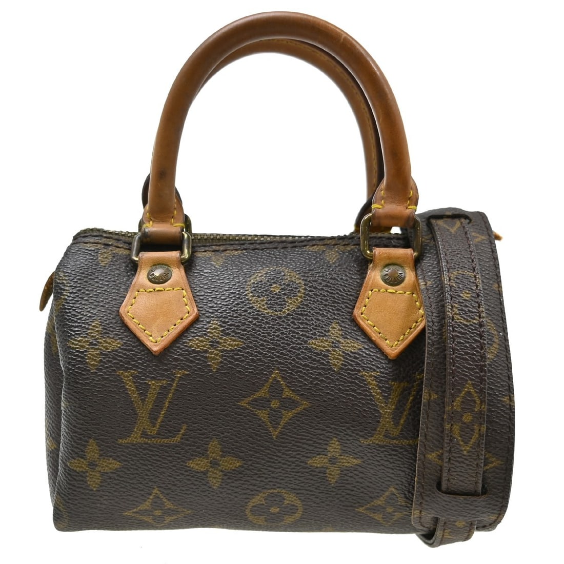 Louis Vuitton Speedy Mini Monogram Canvas Zip Handbag (1 of 15)