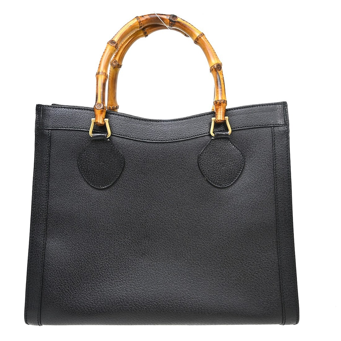 Gucci Bamboo GG black leather top handle handbag (1 of 9)