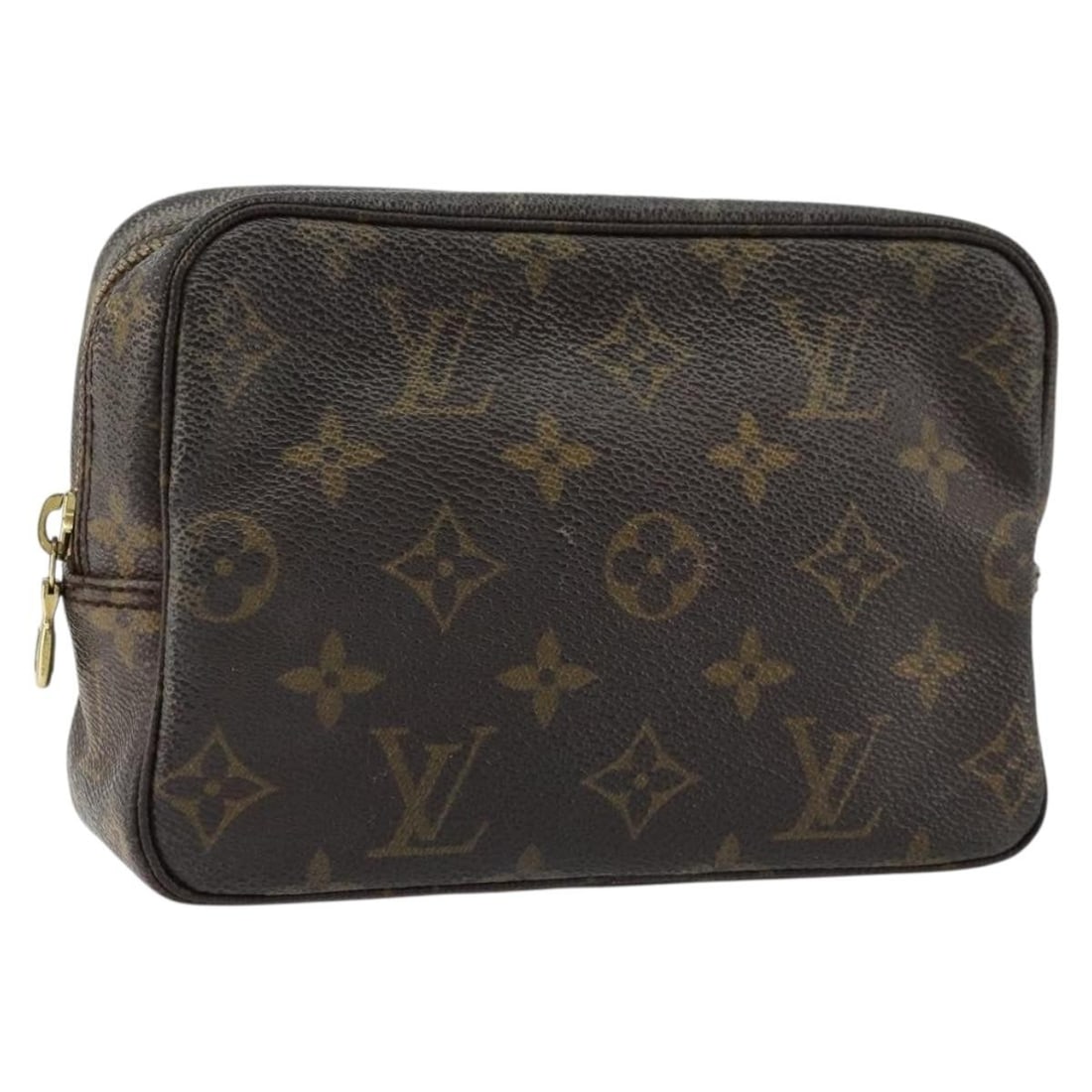 Louis Vuitton Monogram Canvas Trousse Toilette 18 Pouch M47526: Louis Vuitton Monogram Canvas Trousse Toilette 18 Pouch M47526 This Louis Vuitton Monogram Trousse Toilette 18 pouch is crafted from signature Monogram Canvas and features a compact design. The pouch 