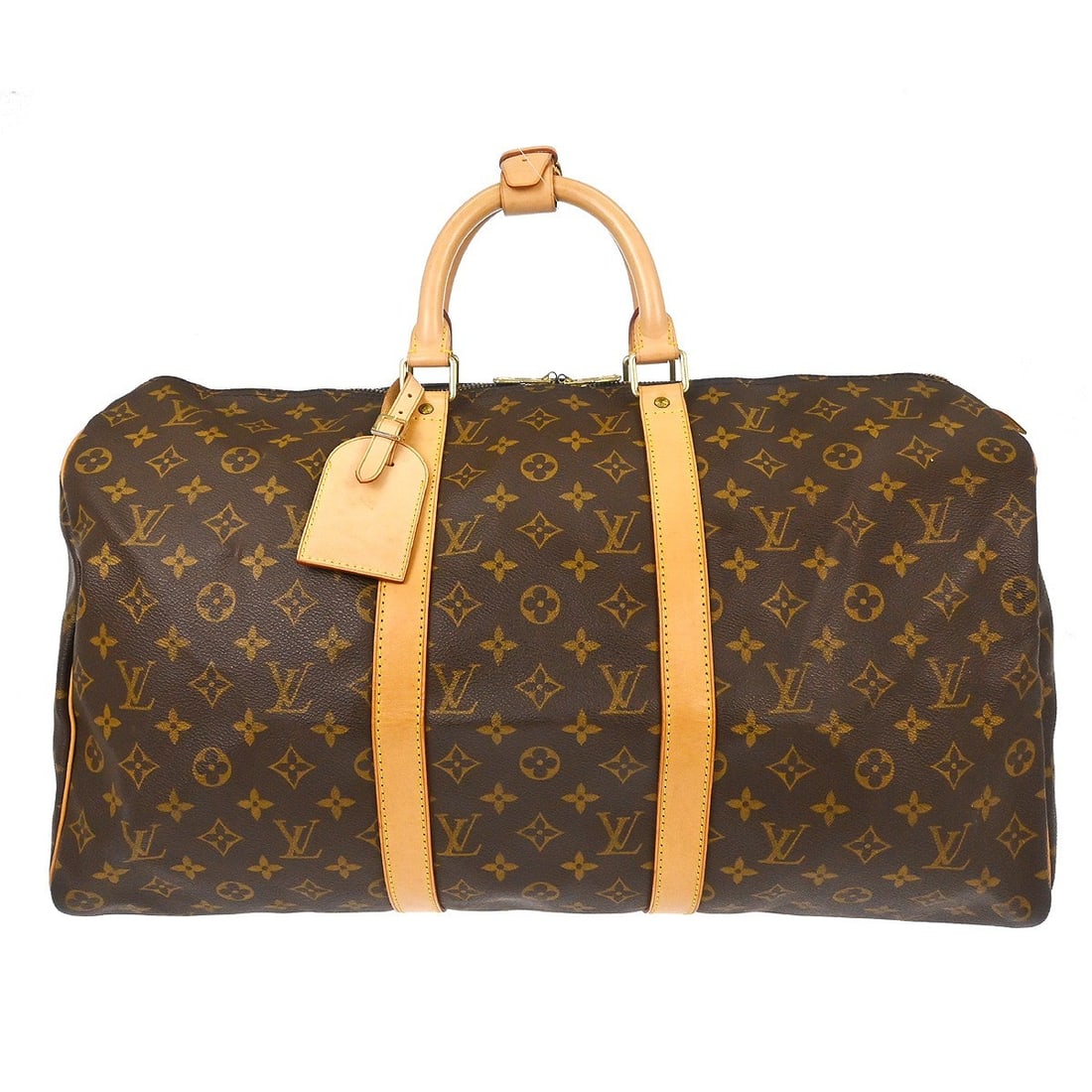 Louis Vuitton Keepall Monogram Canvas Travel Bag: Louis Vuitton Keepall Monogram Canvas Travel Bag This Louis Vuitton Keepall Bag features the iconic Monogram Canvas design in brown. Designed for unisex use, it is crafted from durable canvas and made