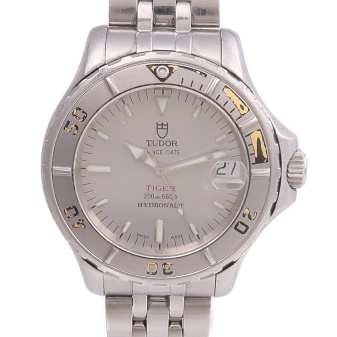 TUDOR Prince Date Hydronaut Stainless Steel Automatic Silver Dial Women's Watch 85190P: TUDOR Prince Date Hydronaut Stainless Steel Automatic Silver Dial Women's Watch 85190P The TUDOR Prince Date Hydronaut is an automatic wristwatch crafted from stainless steel with a silver dial and ba
