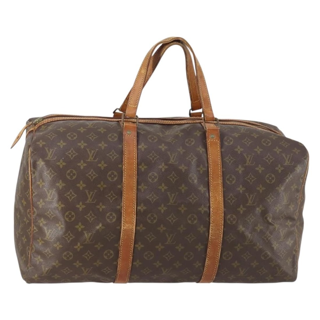 LOUIS VUITTON Monogram Sac Souple 55 Boston Bag M41622 Auth (1 of 18)
