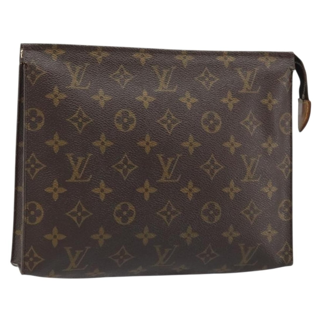 Louis Vuitton Monogram Canvas Pouch M47542 26cm France: Louis Vuitton Monogram Canvas Pouch M47542 26cm France This Louis Vuitton Monogram Poche Toilette 26 pouch features the iconic monogram canvas exterior in a classic brown color. Designed for women, it