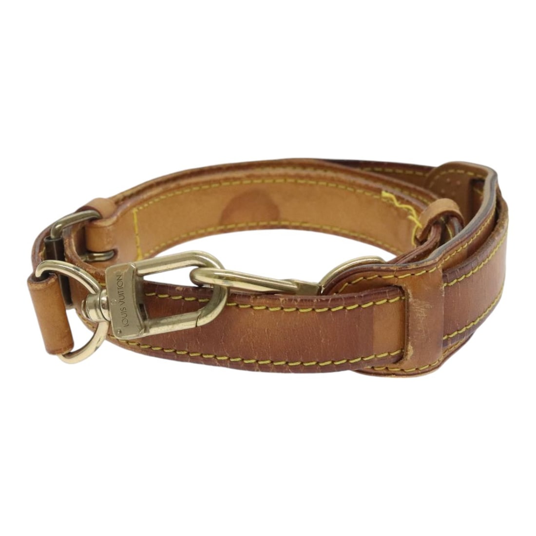 Louis Vuitton beige leather adjustable shoulder strap: Louis Vuitton beige leather adjustable shoulder strap This is a Louis Vuitton adjustable shoulder strap crafted from beige leather. Designed for women, the strap measures approximately 1.0 inch (2.5 c
