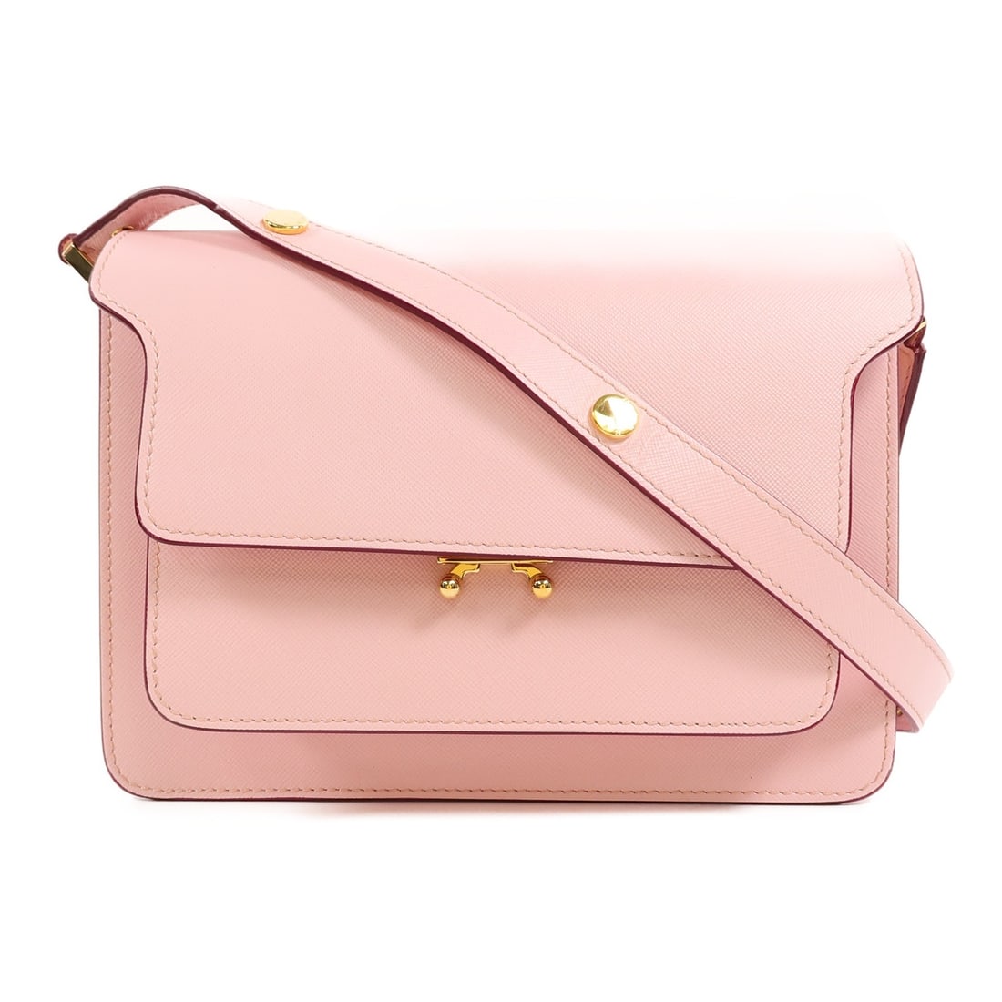 Pink Calfskin Trunk Shoulder Bag by Marni (1 of 16)