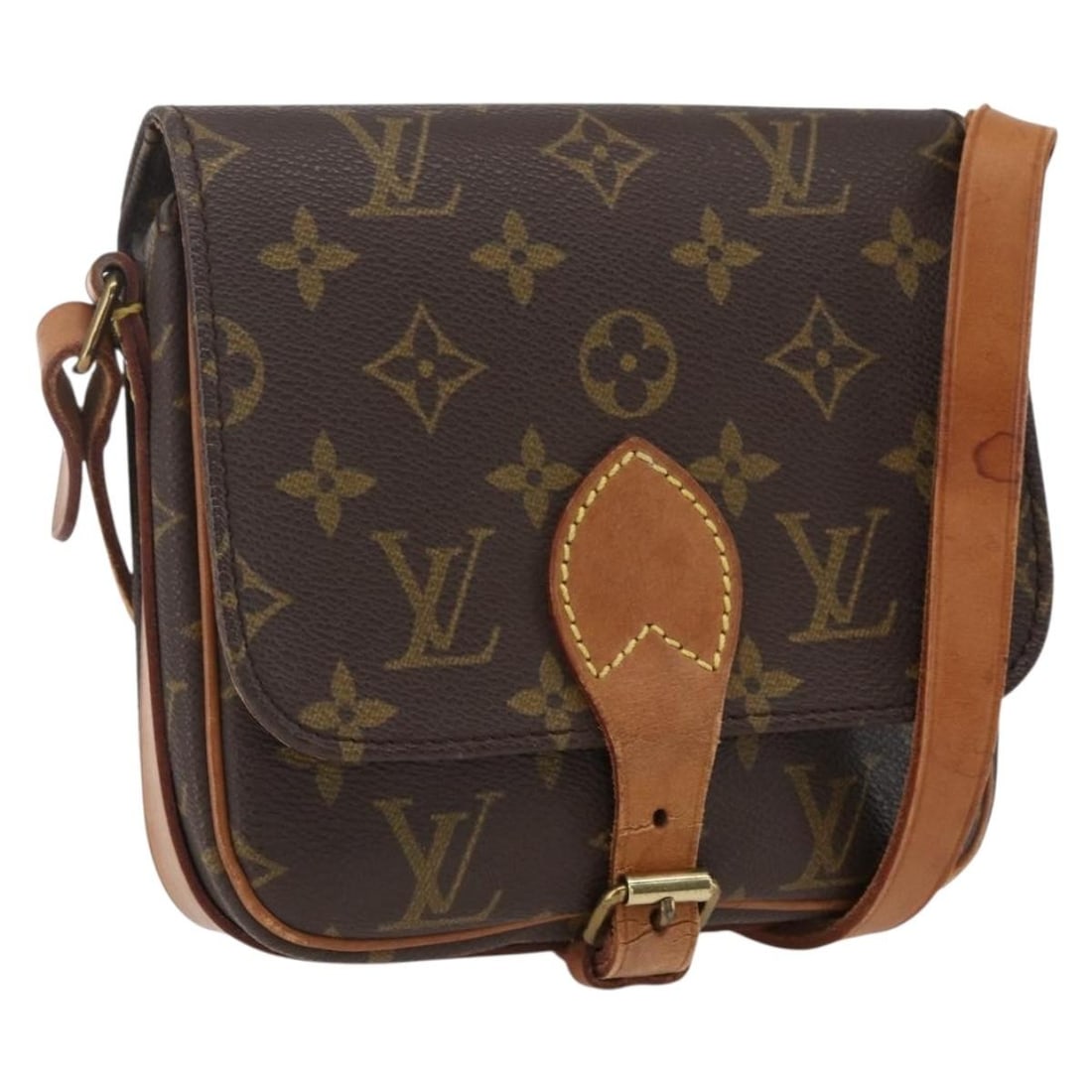 Monogram Canvas Cartouchiere PM Shoulder Bag by Louis Vuitton M51254 (1 of 18)