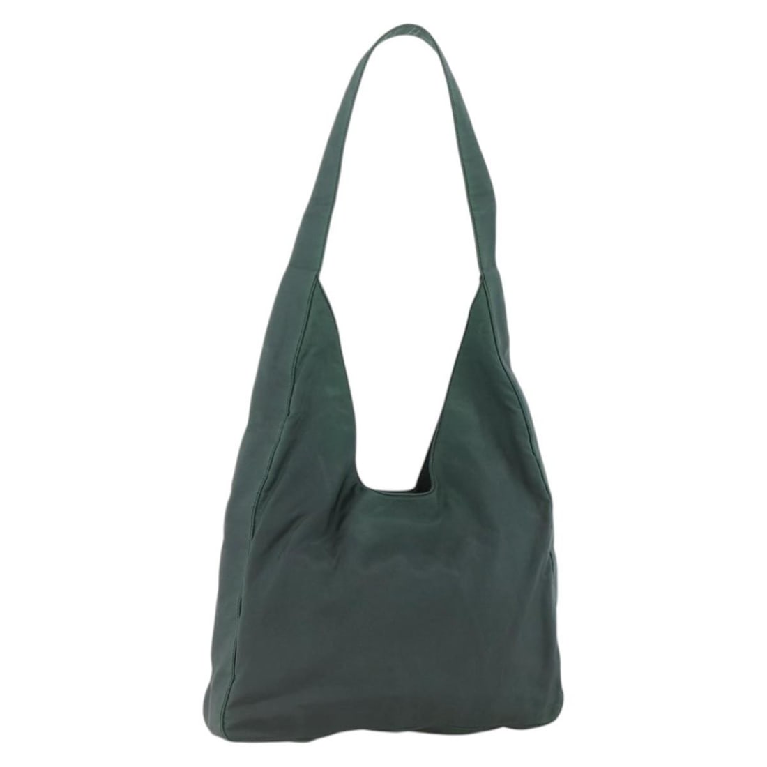 Prada Green Nylon Women's Shoulder Bag Silver Accents Italy: Prada Green Nylon Women's Shoulder Bag Silver Accents Italy This PRADA shoulder bag features a green and silver nylon exterior and is designed for women. The bag offers a spacious interior and is made