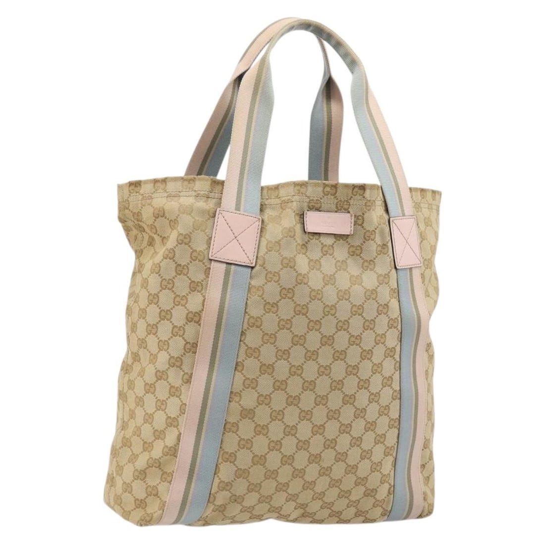 Gucci Sherry Line Beige GG Canvas Tote 189669: Gucci Sherry Line Beige GG Canvas Tote 189669 This is a GUCCI GG Canvas Sherry Line tote bag in beige. Crafted from signature GG canvas, this women's tote features a spacious interior and sturdy handl
