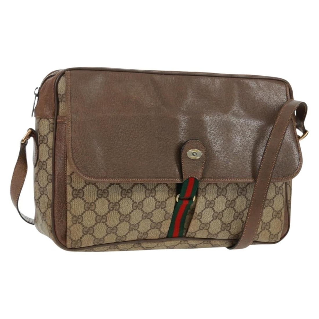 Gucci Sherry Line GG Supreme Shoulder Bag Beige PVC Leather 904 02 064 (1 of 18)