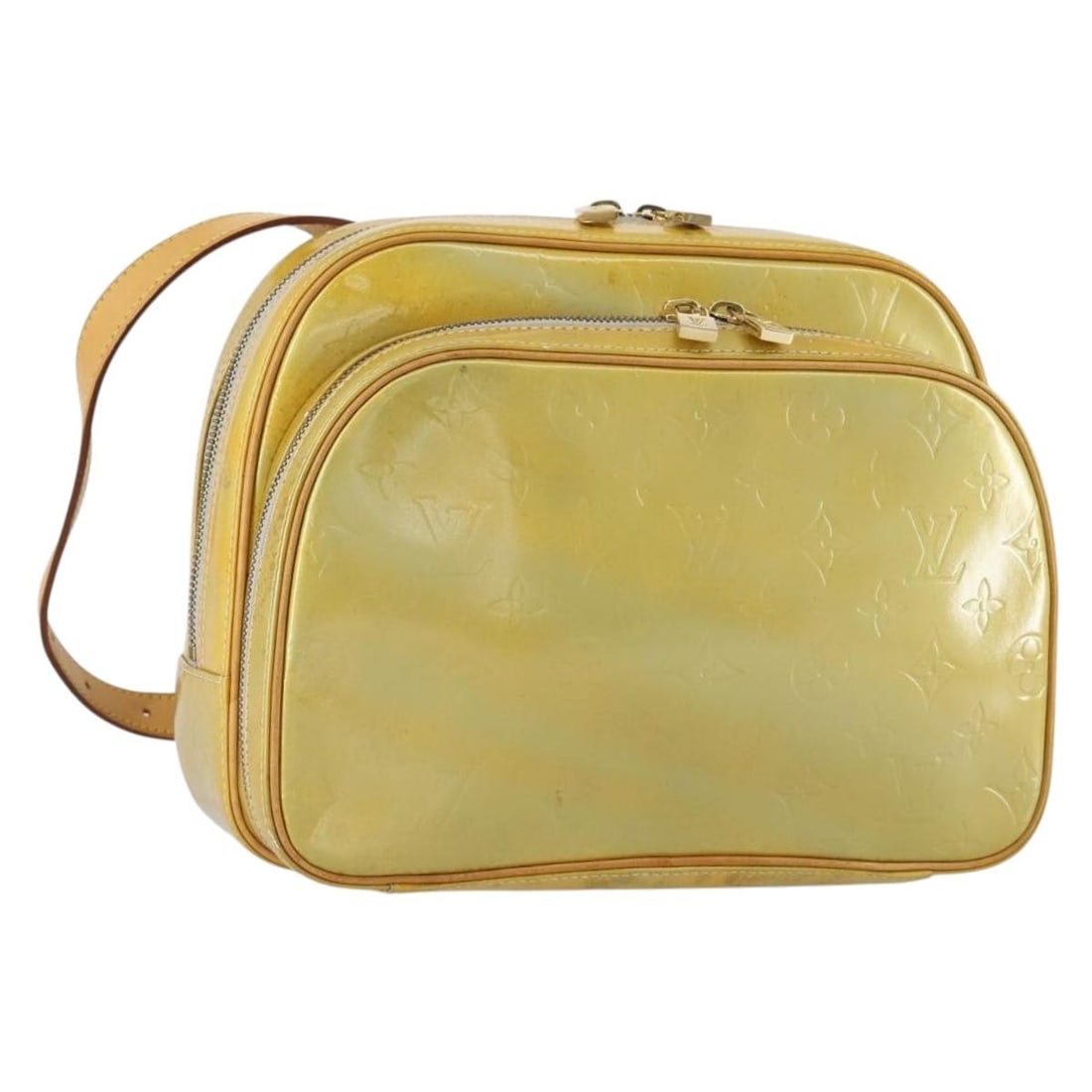 LOUIS VUITTON Monogram Vernis Marley Backpack Gris M91038 Auth (1 of 18)