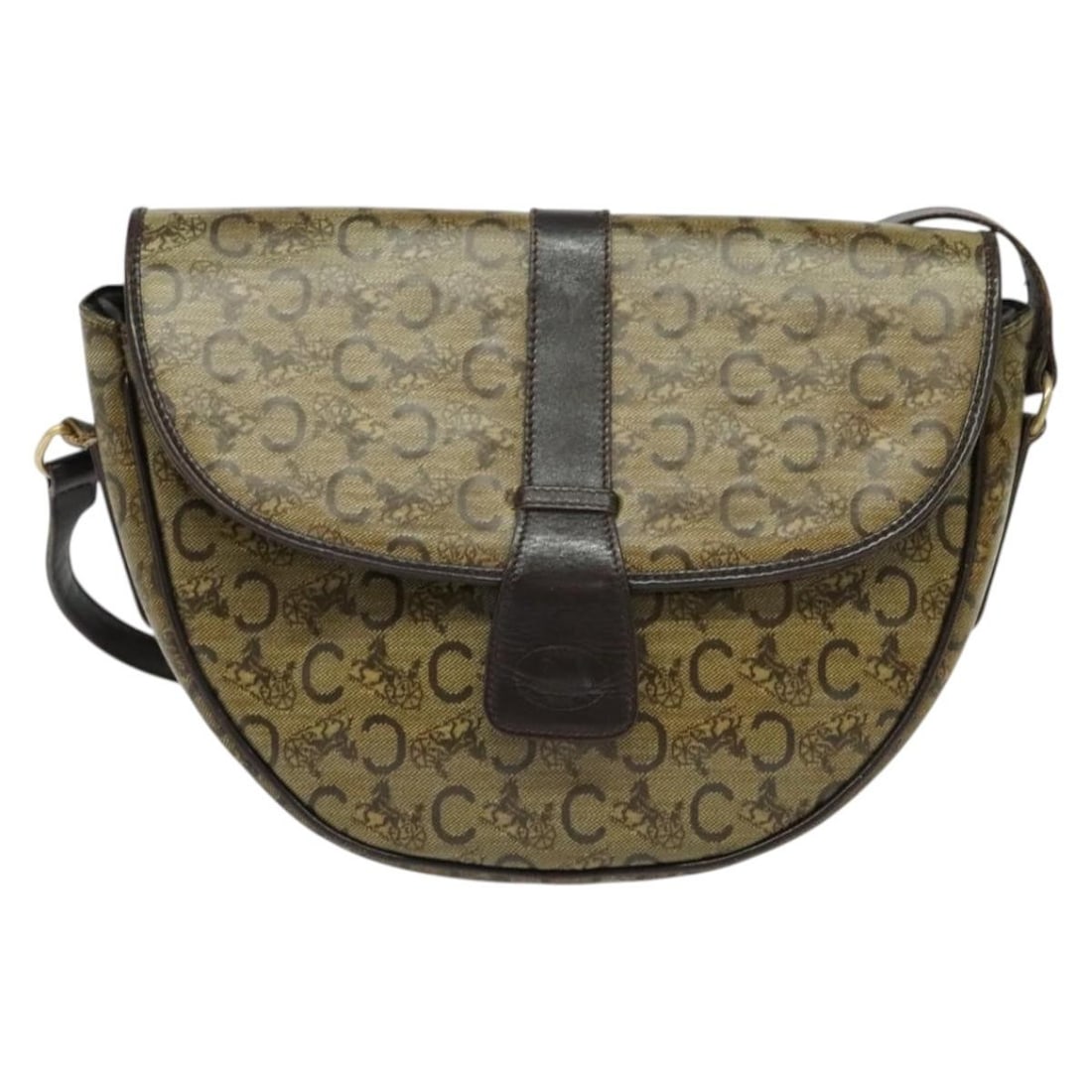 Celine C Sulky Canvas Leather Shoulder Bag Beige 26cm x 16cm x 5cm: Celine C Sulky Canvas Leather Shoulder Bag Beige 26cm x 16cm x 5cm The Celine C Sulky Shoulder bag for women features a beige canvas body with leather accents. It measures 26cm x 16cm x 5cm and is mad
