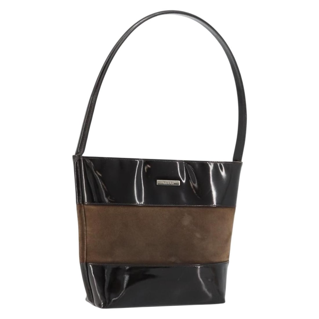 Gucci suede brown shoulder bag Italy 000 1013 0555 (1 of 18)