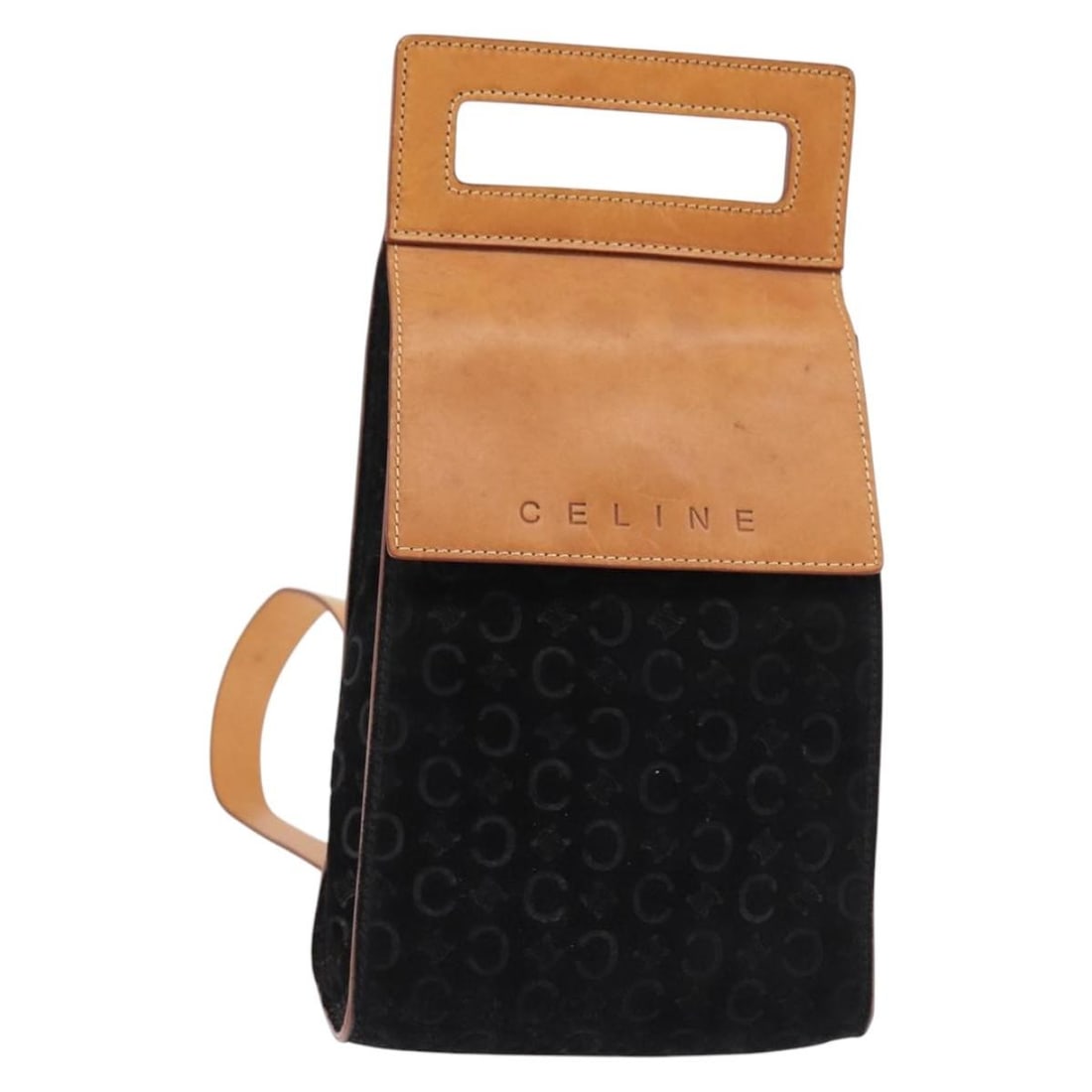 CELINE C Macadam Suede Shoulder Bag Black Silver Authentic Italy: CELINE C Macadam Suede Shoulder Bag Black Silver Authentic Italy Elevate your accessory collection with the CELINE C Macadam Canvas Shoulder Bag, a stylish blend of suede and signature design. This sh