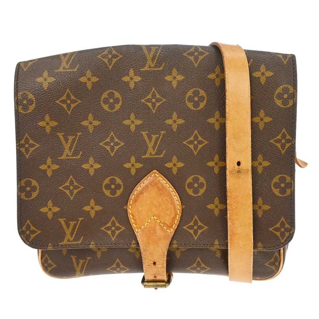 Louis Vuitton Cartouchiere GM monogram canvas shoulder bag M51252 (1 of 16)