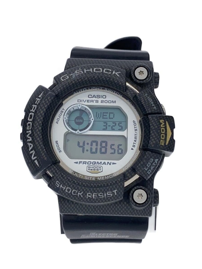 Casio G Shock GW 201NT 1JF Black Rubber Wristwatch: Casio G Shock GW 201NT 1JF Black Rubber Wristwatch This CASIO G-SHOCK GW-201NT-1JF men's wristwatch features a durable black rubber construction and a robust design. Made in Japan, this pre-owned time