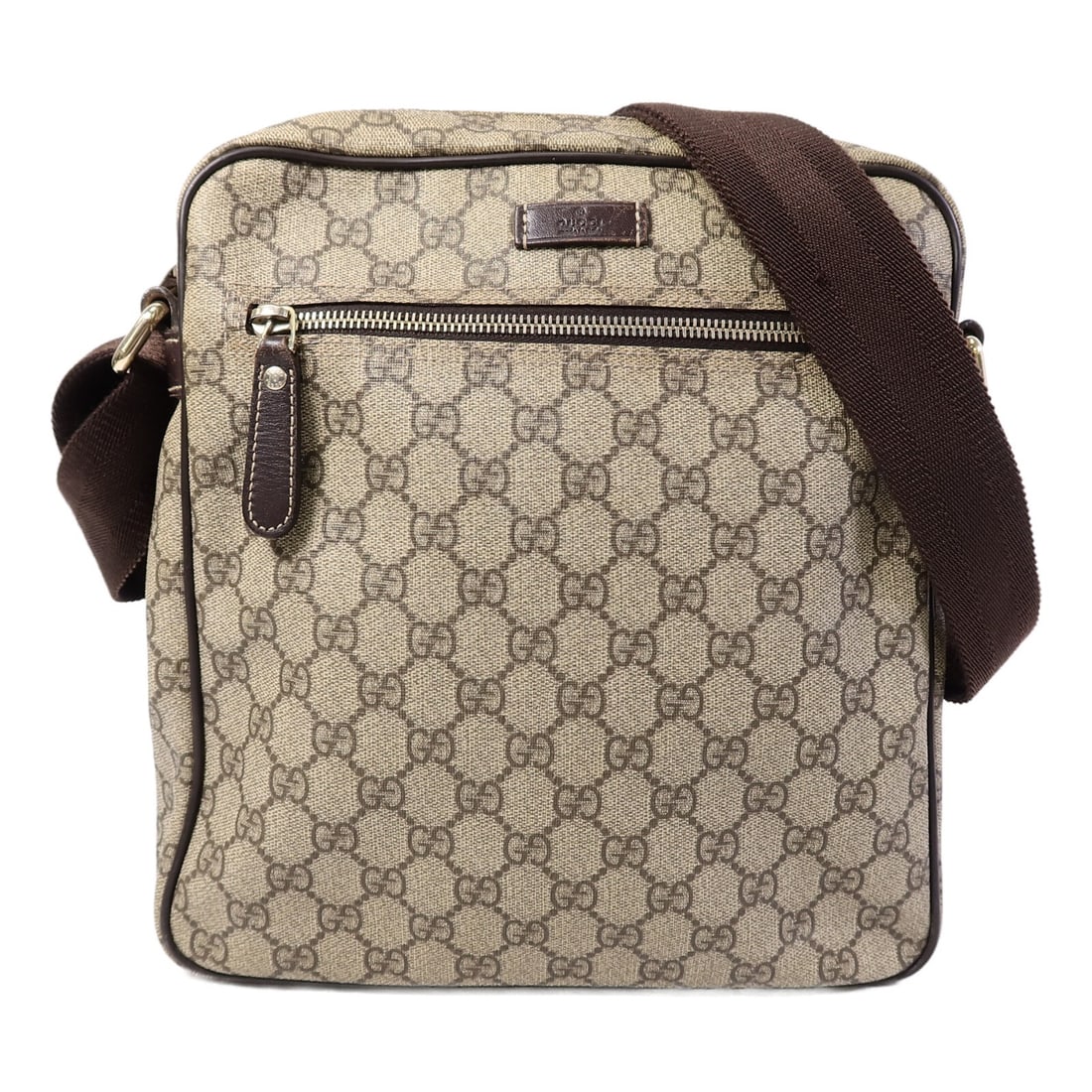 Gucci GG Supreme Brown PVC Coated Canvas Shoulder Bag (1 of 17)