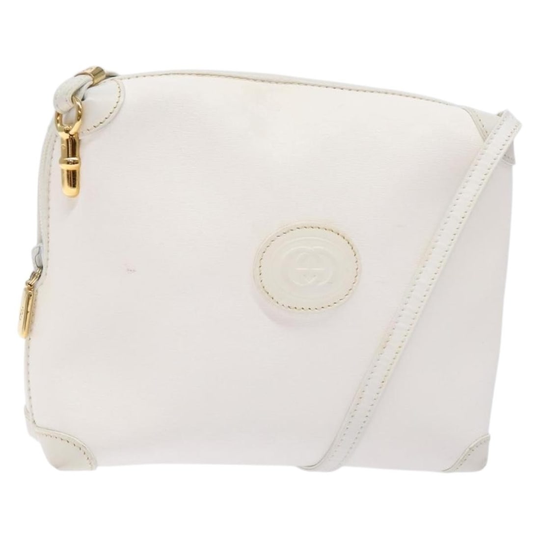 Gucci Micro GG Supreme White Gold Shoulder Bag 007 115 4916: Gucci Micro GG Supreme White Gold Shoulder Bag 007 115 4916 This GUCCI Micro GG Supreme shoulder bag is crafted from white and gold PVC leather with micro small GG canvas detailing. Designed for women