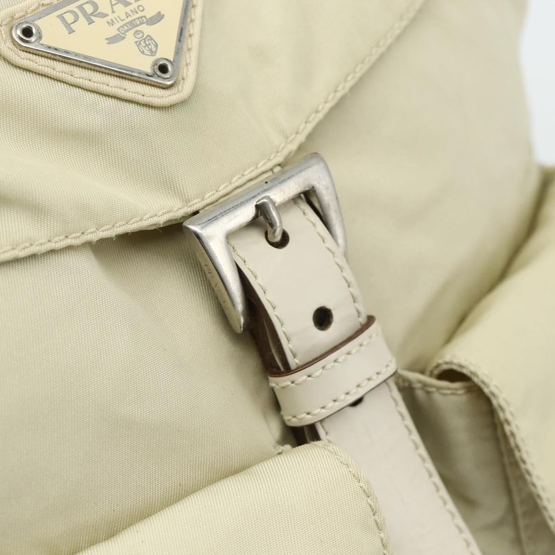 Prada Re-nylon beige nylon backpack - 15