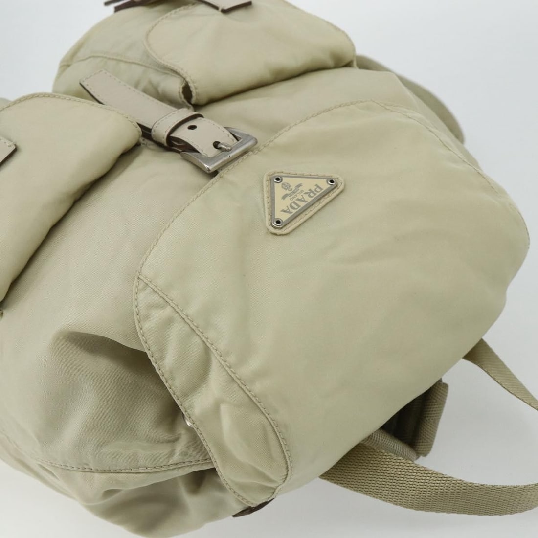Prada Re-nylon beige nylon backpack - 17
