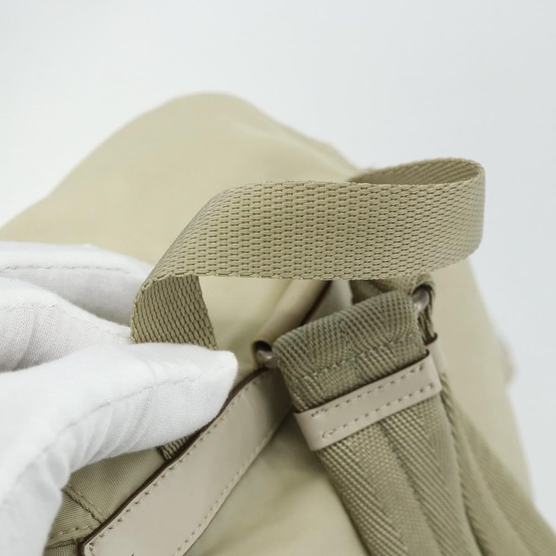 Prada Re-nylon beige nylon backpack - 18