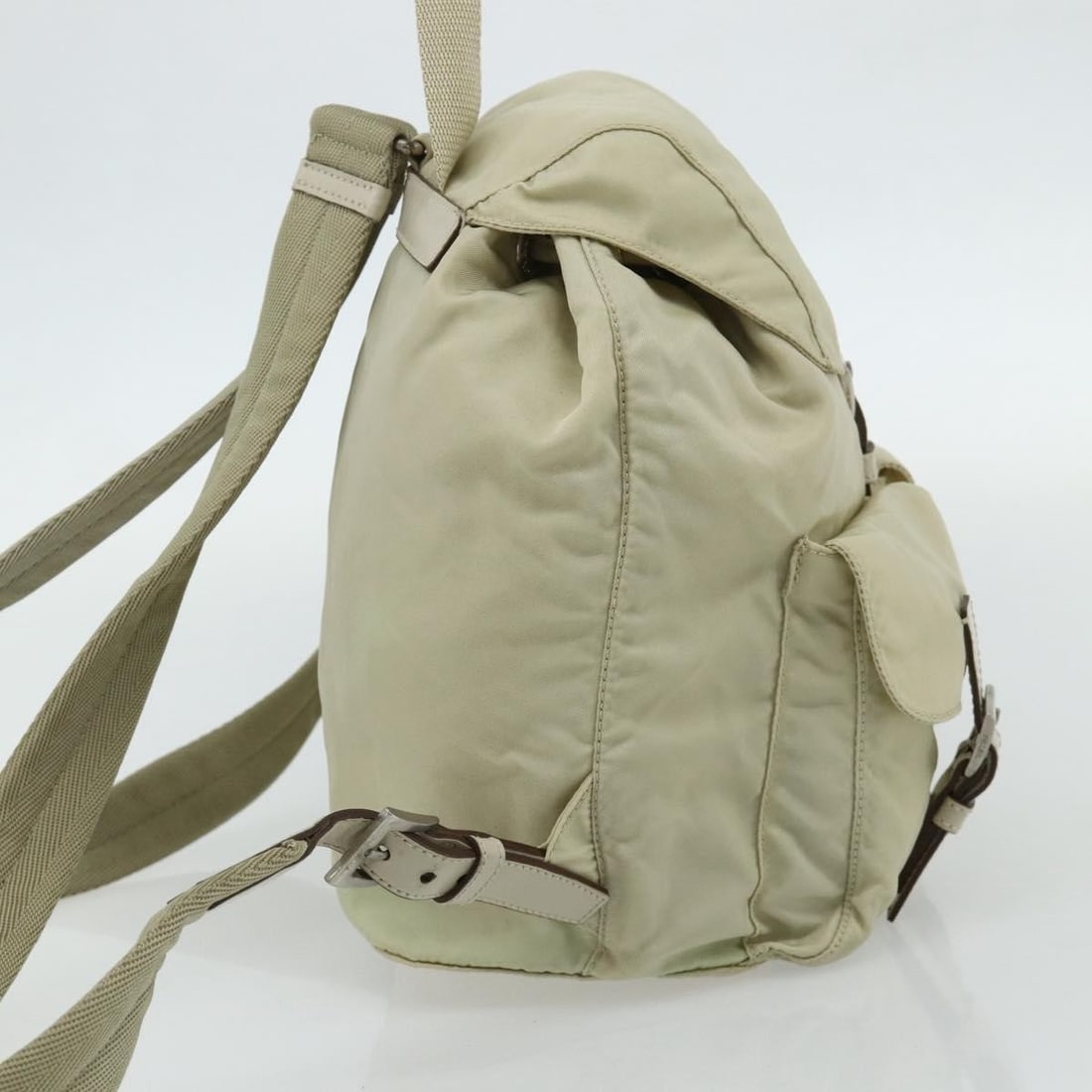 Prada Re-nylon beige nylon backpack - 3