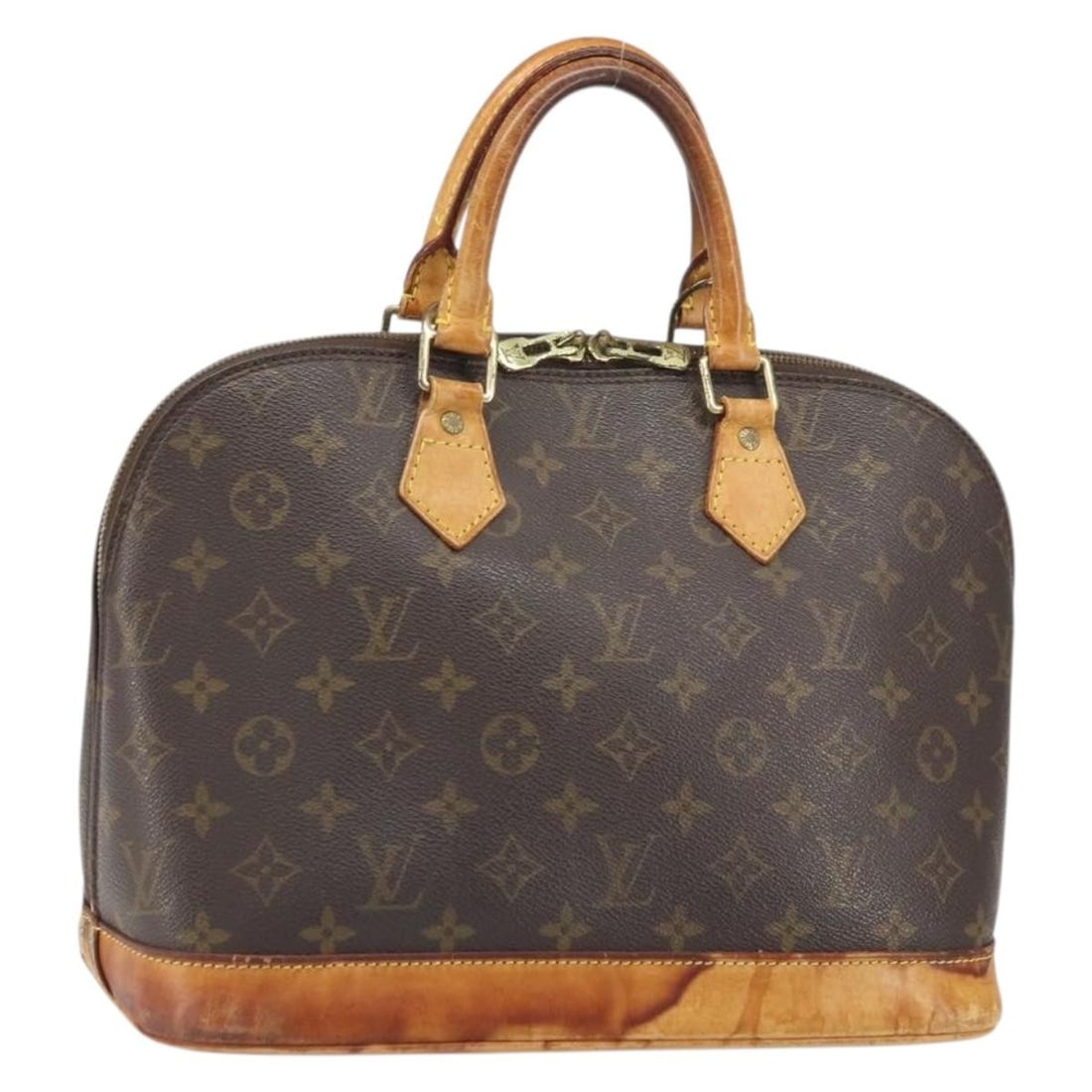 Louis Vuitton Alma Monogram Canvas M51130 Women's Handbag France (1 of 18)