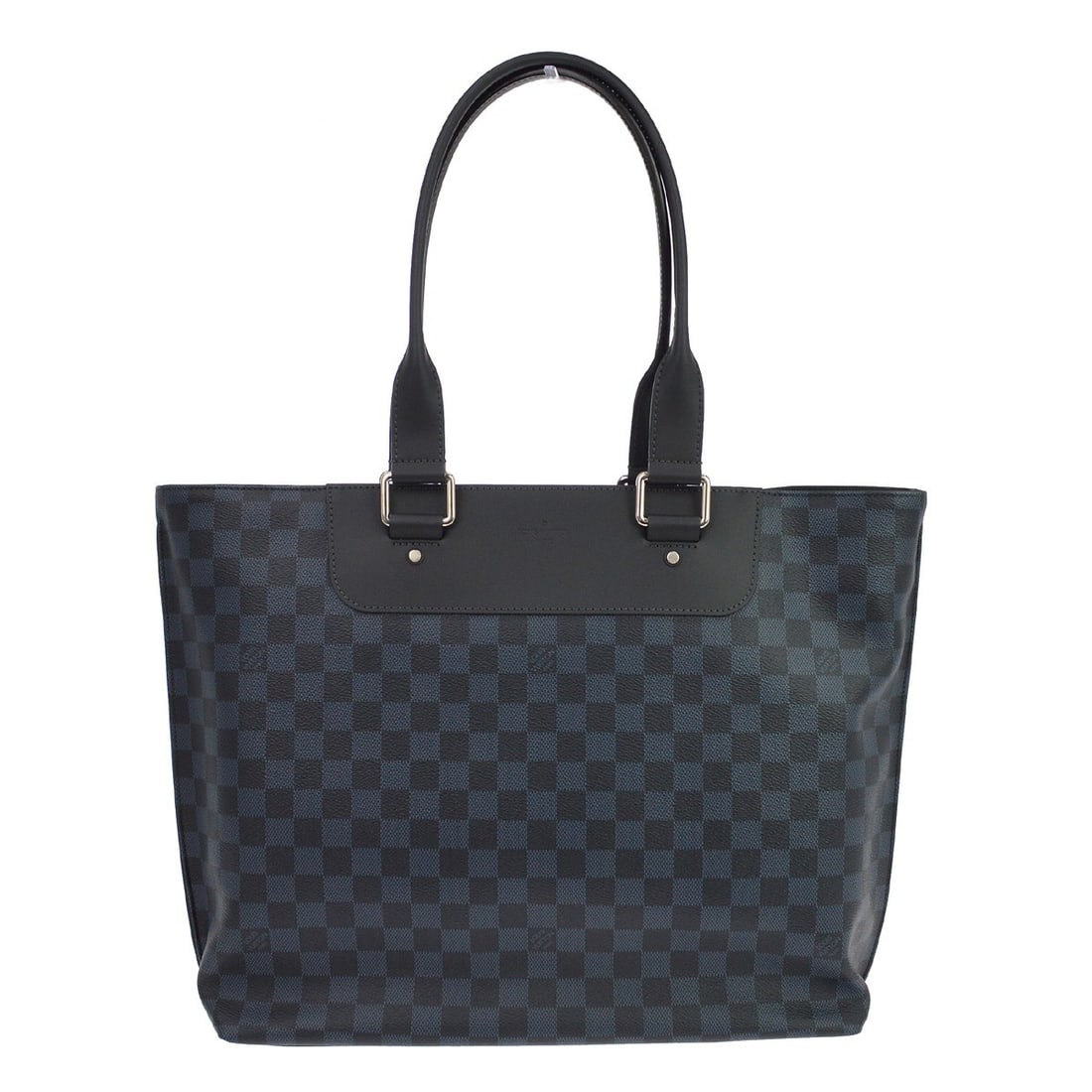 Louis Vuitton Cabas Voyage navy canvas tote: Louis Vuitton Cabas Voyage navy canvas tote The Louis Vuitton Cabas Voyage in Damier Cobalt is a versatile unisex tote crafted from durable navy canvas. Made in Spain, this bag features a spacious int
