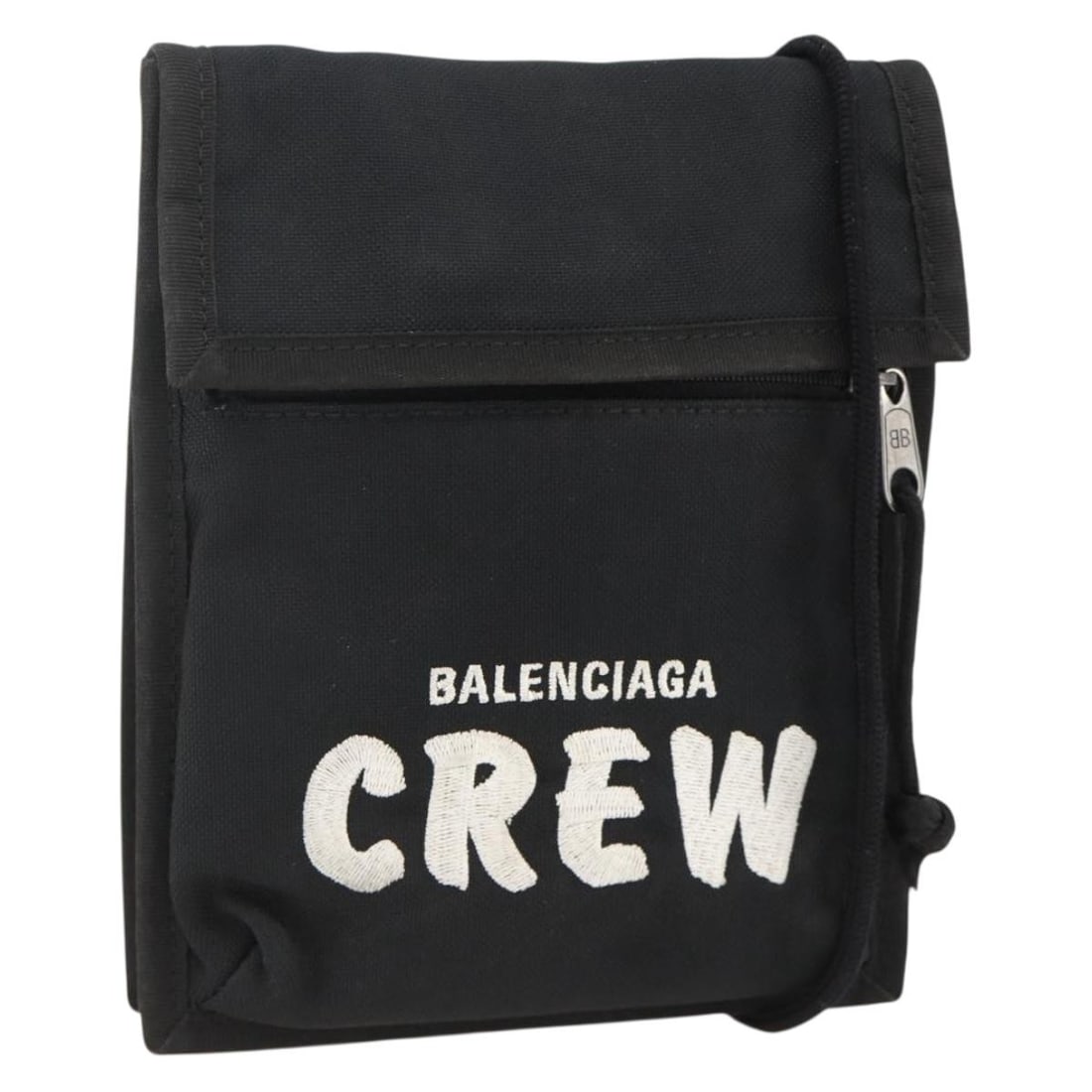 Balenciaga Black Nylon Women's Shoulder Bag Model 532298 Italy: Balenciaga Black Nylon Women's Shoulder Bag Model 532298 Italy This Balenciaga shoulder bag is crafted from black nylon and is designed for women. The compact bag features a shoulder strap with a drop