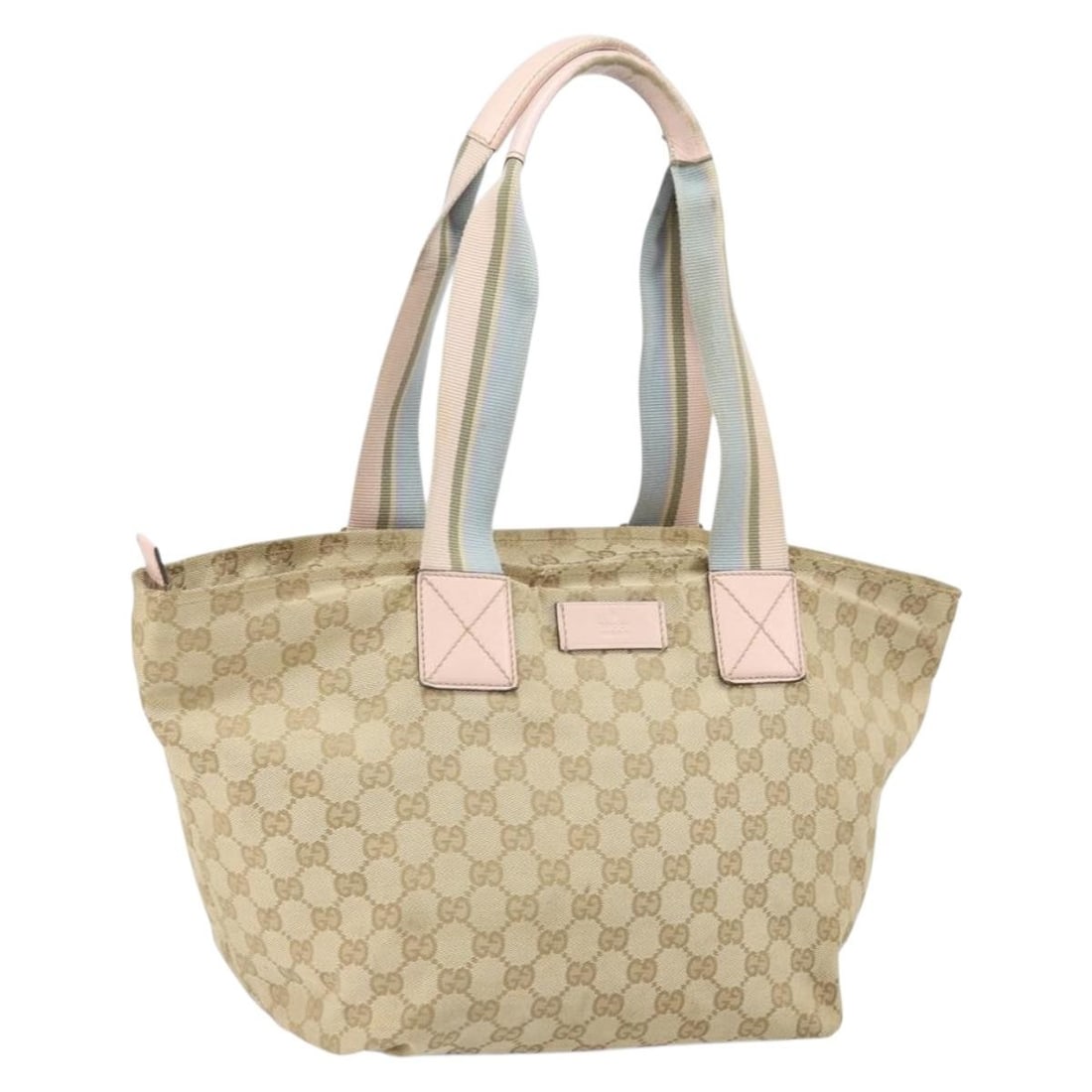 Beige Gold GG Canvas Sherry Line Handbag by Gucci Model 131230 (1 of 18)