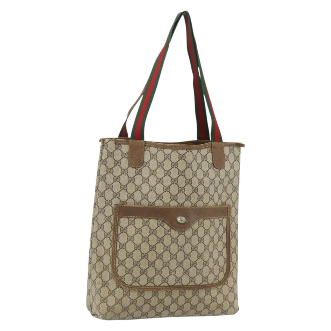 Gucci Sherry Line GG Supreme beige gold tote bag Italy: Gucci Sherry Line GG Supreme beige gold tote bag Italy This GUCCI GG Supreme Web Sherry Line Tote Bag features a beige and gold PVC leather and GG canvas exterior. Designed for women, it offers a spac