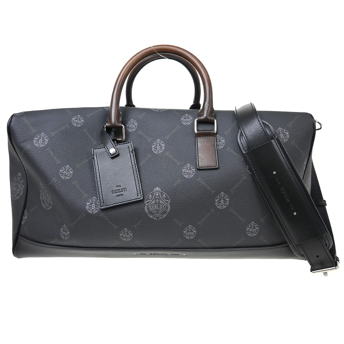 Berluti black leather travel top handle bag (1 of 10)