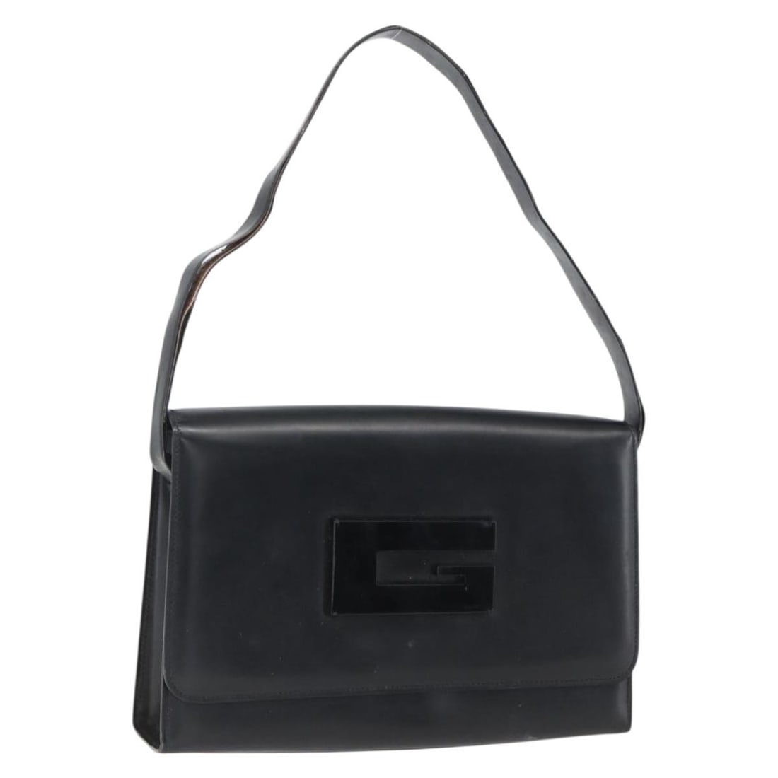 Black Leather Gucci 001 3064 Shoulder Bag Silver Hardware Italy: Black Leather Gucci 001 3064 Shoulder Bag Silver Hardware Italy This GUCCI shoulder bag features black leather with silver-tone accents and is designed for women. The bag includes a single shoulder st