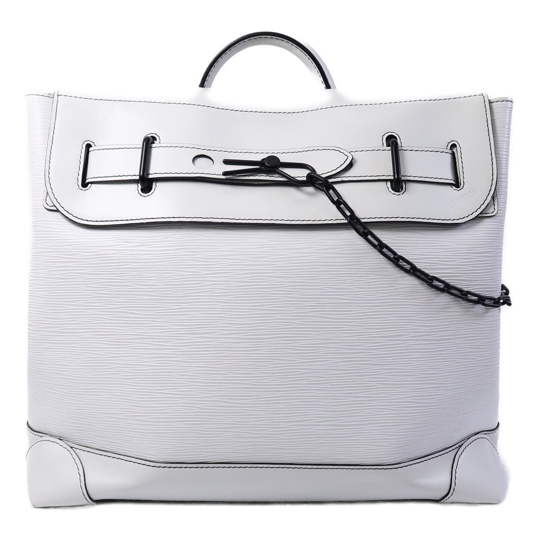 Louis Vuitton Steamer PM white calfskin shoulder bag M55560 (1 of 18)