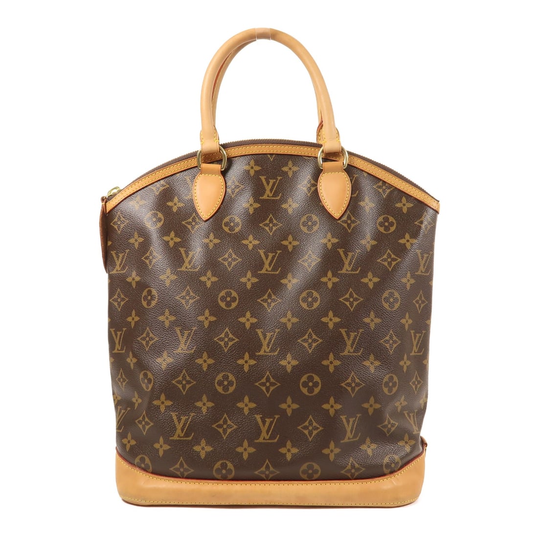 Louis Vuitton Lockit Vertical Monogram Brown Handbag M40103: Louis Vuitton Lockit Vertical Monogram Brown Handbag M40103 This Louis Vuitton Lockit Vertical handbag features the classic monogram pattern in brown PVC coated canvas. Designed with gold-tone hardwar