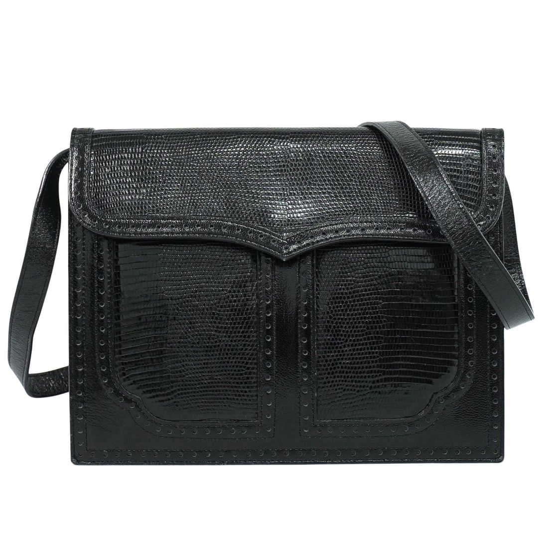 Saint Laurent Black Leather Vintage Shoulder Handbag (1 of 15)