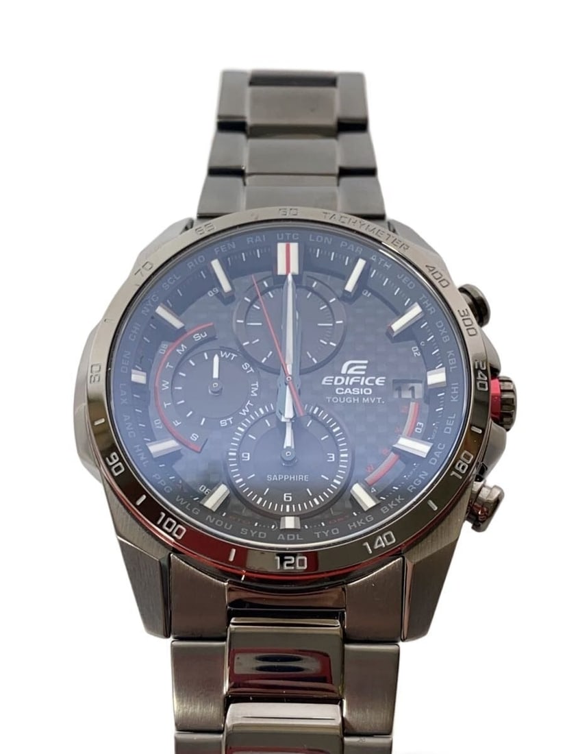 Casio Edifice EQW-A2000DC-1AJF Stainless Steel Solar Wristwatch: Casio Edifice EQW-A2000DC-1AJF Stainless Steel Solar Wristwatch This CASIO EDIFICE analog men's watch features a stainless steel case and band, offering durability and a modern look. Powered by solar 