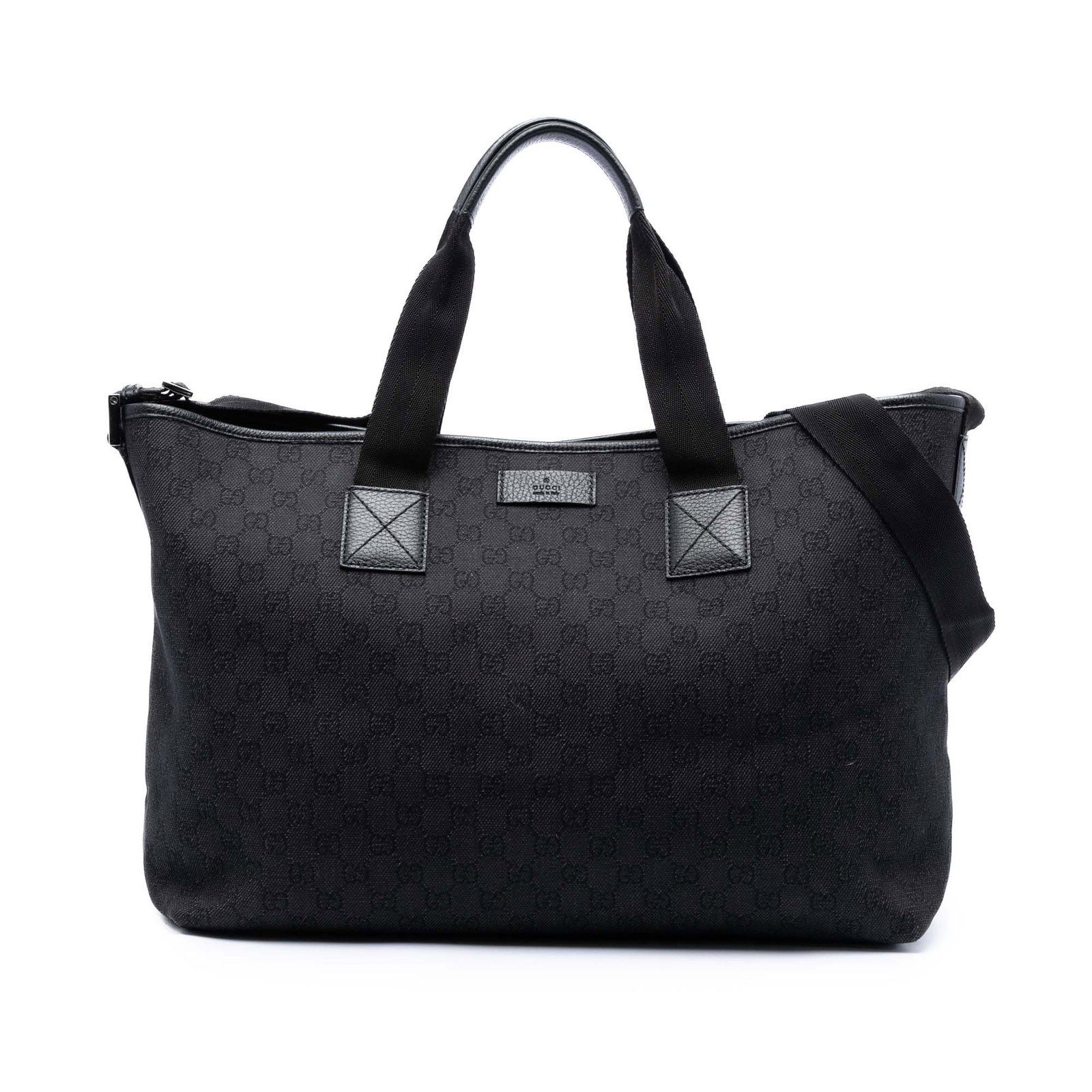 Gucci GG Denim black satchel bag (1 of 7)