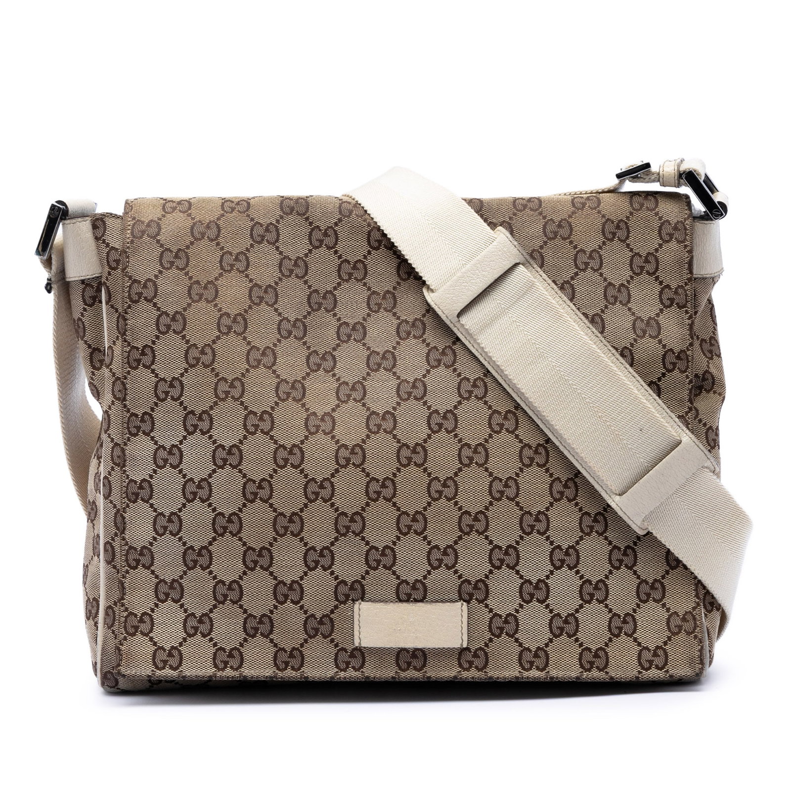 Gucci GG Canvas Beige Crossbody Bag Italy (1 of 7)