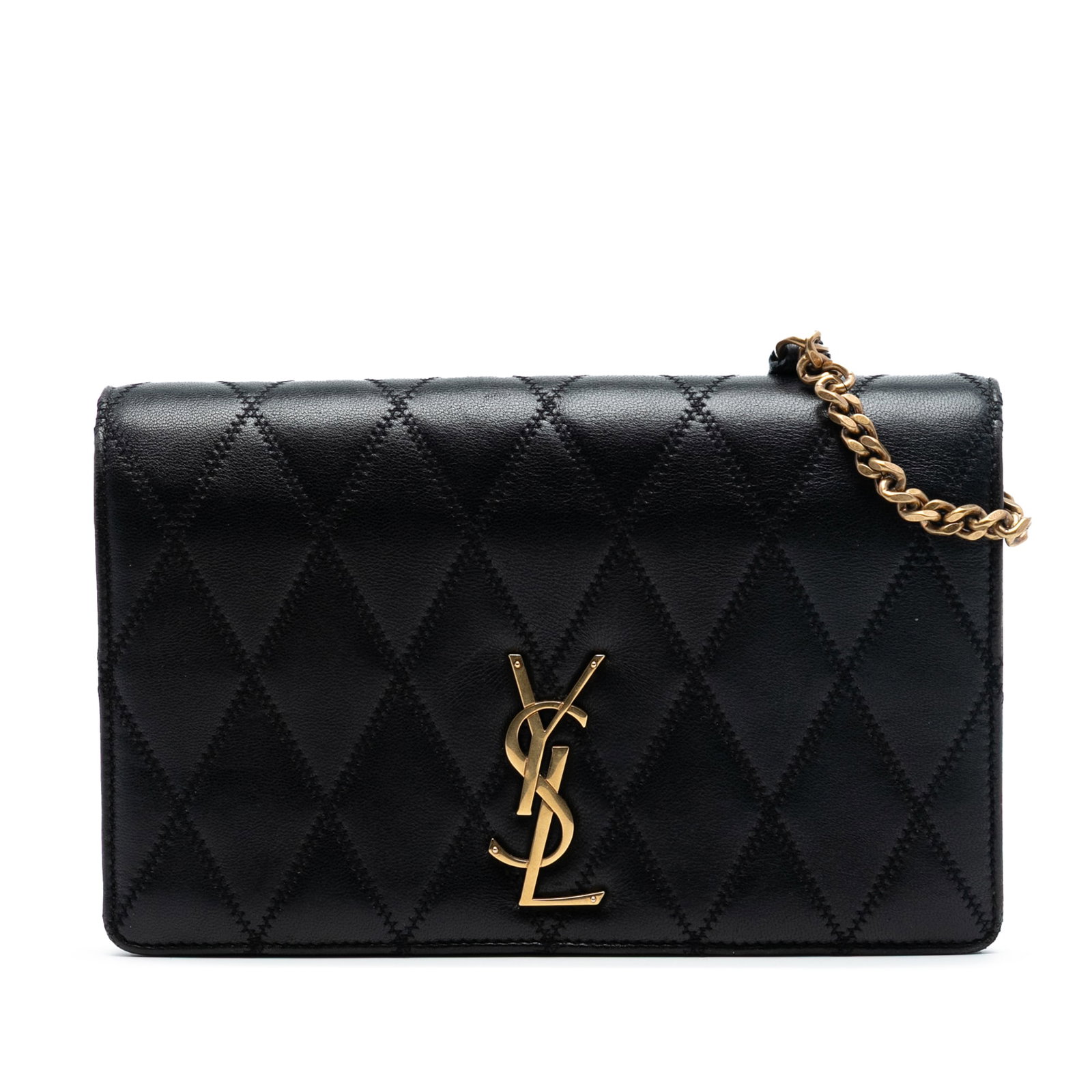 Saint Laurent Angie black quilted lambskin chain bag (1 of 7)